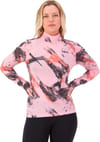 Mons Royale + Cascade Merino Baselayer Mock Neck LS W Paintbrush Pink