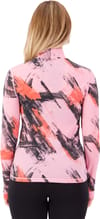 Mons Royale + Cascade Merino Baselayer Mock Neck LS W Paintbrush Pink - 3