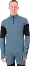 Mons Royale + Olympus Merino Baselayer 1/4 Zip LS M Goblin Blue/Black