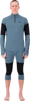 Mons Royale + Olympus Merino Baselayer 1/4 Zip LS M Goblin Blue/Black - 4