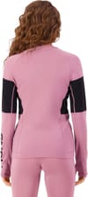 Mons Royale + Olympus Merino Baselayer LS W Sierra Pink/Black - 3