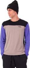 Mons Royale + Yotei Merino LS M Cinder/Blue Dusk/Black
