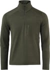 Techno Stretch Mid T-Neck Forest Green + The Mountain Studio