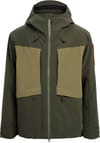 3L Hybrid Shell Jacket Forest Green-Winter Moss + The Mountain Studio