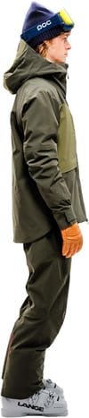 The Mountain Studio + 3L Hybrid Shell Jacket Forest Green-Winter Moss - 4