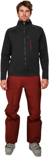 The Mountain Studio + Tecno Grid Fleece T-Neck Black Onyx
