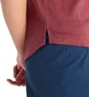 New Balance + Athletics T-Shirt W Washed Burgundy Heather  - 4