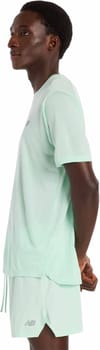 New Balance + Athletics T-Shirt Cosmic Jade Heather