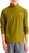 Space Dye 1/4 Zip Sport Green Heather + New Balance
