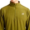 New Balance + Space Dye 1/4 Zip Sport Green Heather - 3