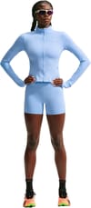Nike Running + W Nike Swift 4In Short Tight Aluminum Reflective Silver