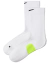 Nike Running + U Nike Midweight Run Crew Socks White Volt Black