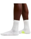 Nike Running + U Nike Midweight Run Crew Socks White Volt Black - 5