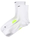 Nike Running + U Nike Midweight Run Midcrew Socks White Volt Black
