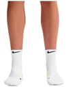 Nike Running + U Nike Midweight Run Midcrew Socks White Volt Black - 3