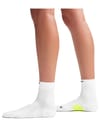 Nike Running + U Nike Midweight Run Midcrew Socks White Volt Black - 5