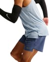 Nike Running + M Nike Stride 2In1 7In Short Diffused Blue Reflective Silver - 5