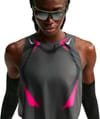 Nike Running + W Nike Aeroswift Dri-Fit ADV Crop Tank GX Iron Grey Volt White Gcw#11 - 3