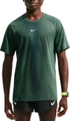 M Nike AF Stride SS Top Black Lt Green Spark Reflective Silver + Nike Running