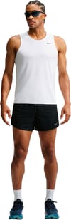 Nike Running + M Nike Stride 5In Short Black Reflective Silver