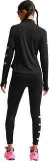Nike Running + W Nike Tempo Flash LS Tee Black/Reflective Silver