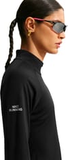 Nike Running + W Nike Tempo Flash LS Tee Black/Reflective Silver - 4