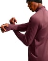 Nike Running + M Nike Stride LS Tee Light Boulder/Reflective Silver - 3
