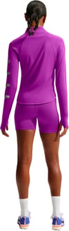 Nike Running + W Nike Tempo Flash LS Tee Bold Berry/Reflective Silver