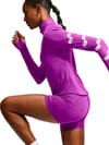 Nike Running + W Nike Tempo Flash LS Tee Bold Berry/Reflective Silver - 4