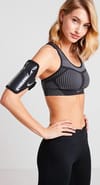 Nike Accessoires + Nike Lean Arm Band Plus Black/Silver