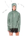 NNormal + Trail Rain Jacket W Green - 4