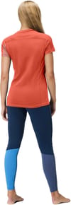 Norrona + Falketind Equaliser Merino T-Shirt W'S Peach Amber/Orange Alert - 4