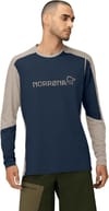 Norrona + Falketind Equaliser Merino Round Neck M'S Indigo Night/Pure Cashmere - 3