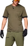 Fjora Equaliser T-Shirt M Olive Night Caviar Black + Norrona