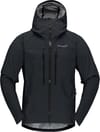 Trollveggen Gore-Tex Pro Light Jacket M Caviar Black + Norrona