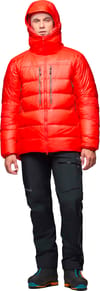 Norrona + Trollveggen Down800 Hood M Flame Scarlet - 4