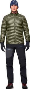 Norrona + Trollveggen Down800 Super Light Jacket M Deep Lichen Green - 4