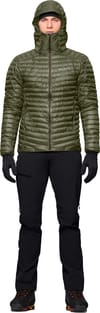 Norrona + Trollveggen Down800 Super Light Hood M Deep Lichen Green - 4