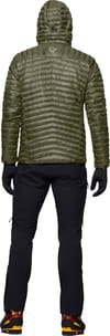 Norrona + Trollveggen Down800 Super Light Hood M Deep Lichen Green - 6