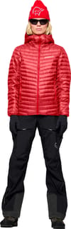 Norrona + Trollveggen Down800 Super Light Hood W Baked Apple - 4