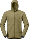 Trollveggen Warm3 Zip Hood M Deep Lichen Green + Norrona