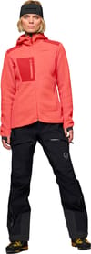 Norrona + Trollveggen Warm3 Zip Hood W Deep Sea Coral Baked Apple - 4