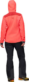 Norrona + Trollveggen Warm3 Zip Hood W Deep Sea Coral Baked Apple - 5