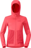 Falketind Warm2 Stretch Hood W Deep Sea Coral Baked Apple + Norrona