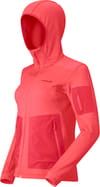 Norrona + Falketind Warm2 Stretch Hood W Deep Sea Coral Baked Apple