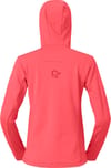 Norrona + Falketind Warm2 Stretch Hood W Deep Sea Coral Baked Apple - 3