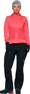 Norrona + Falketind Warm2 Stretch Hood W Deep Sea Coral Baked Apple - 4