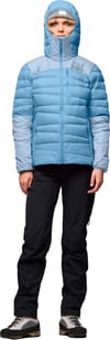 Norrona + Falketind Down750 Zip Hood W Allure Cashmere Blue - 4