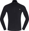 Femund Pureull Zip Neck M'S Caviar Black + Norrona
