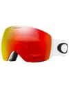 Flight Deck L Matte White Prizm Torch Iridium + Oakley